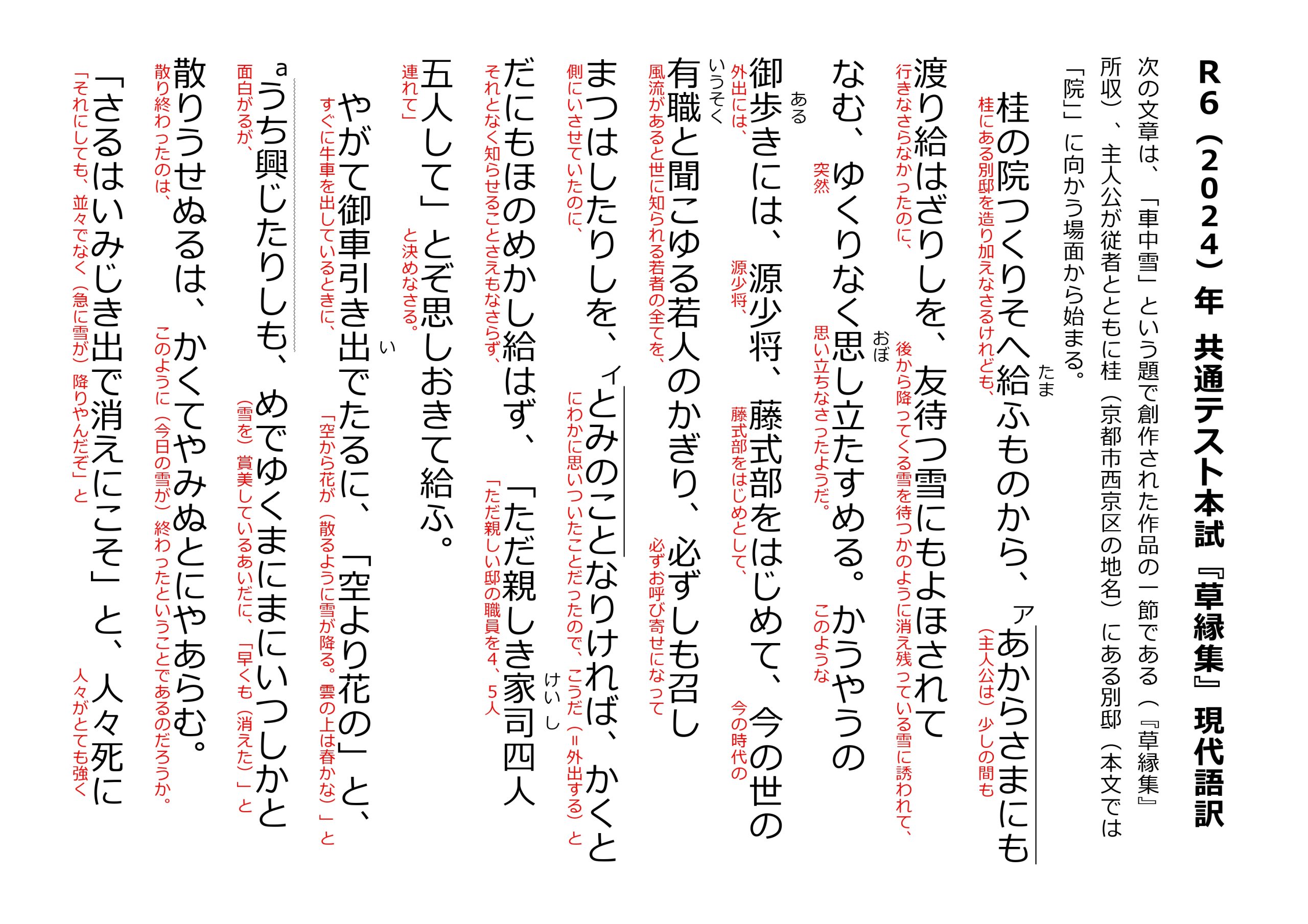 「さるは」の現代語訳は？